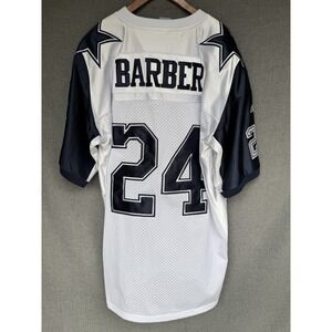 DALLAS COWBOYS SZ 54 Reebok NFL Jersey #24 Marion Barber Vintage White Blue Star